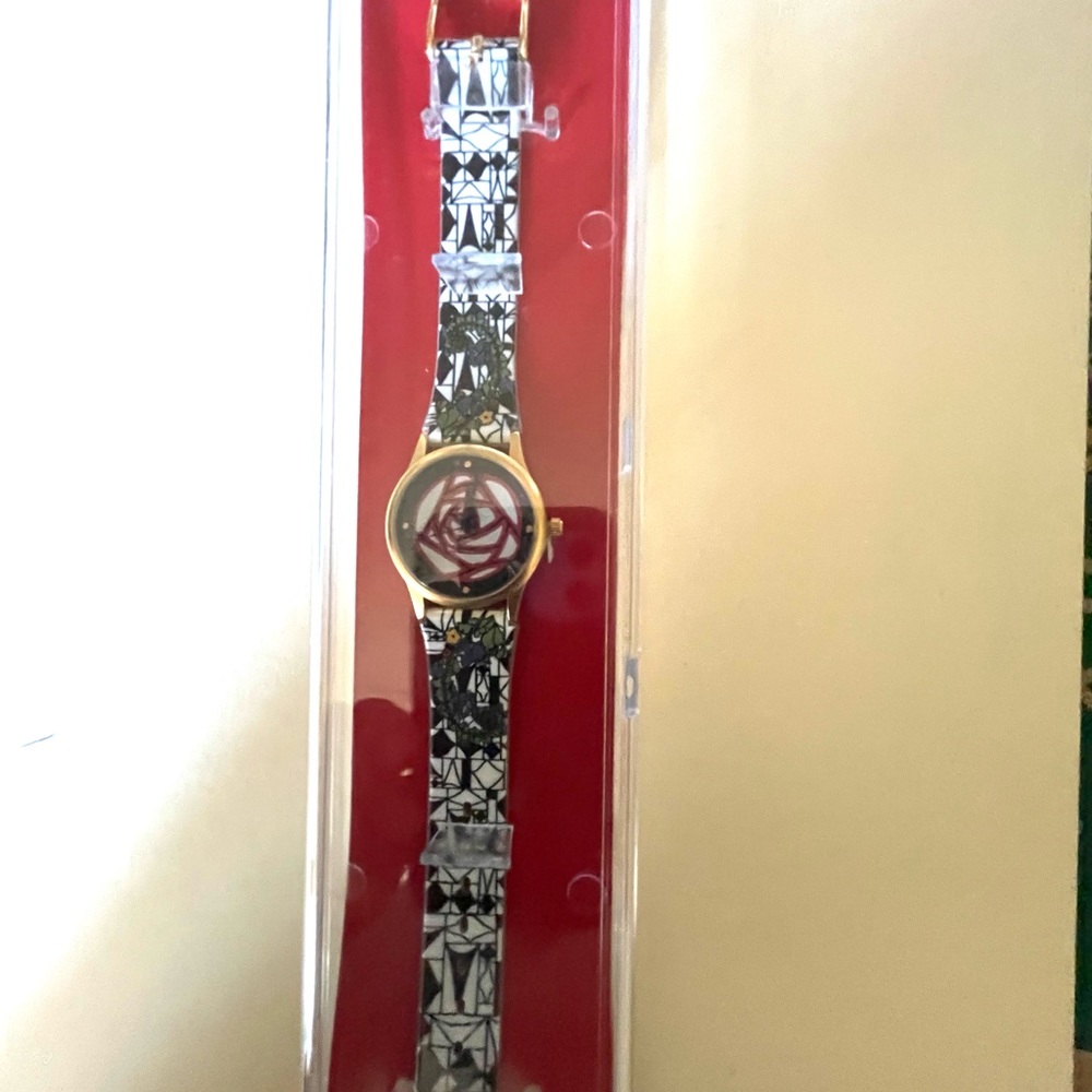 Geometric rose museum watch